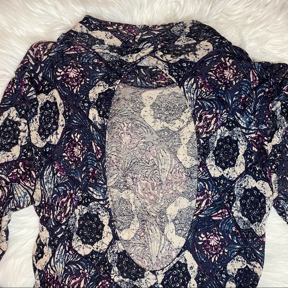 Free People Jersey Annabelle Printed Tunic Dress S - Picture 6 of 9